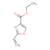 Chemical structure of ethyl 2-ethenyl-1,3-oxazole-4-carboxylate - CSSB00000072652