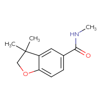 Chemical structure of N,3,3-trimethyl-2,3-dihydro-1-benzofuran-5-carboxamide - CSSB01991594240