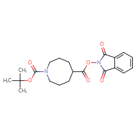 Chemical structure of 1-tert-butyl 5-(1,3-dioxo-2,3-dihydro-1H-isoindol-2-yl) azocane-1,5-dicarboxylate - CSSB02517416224