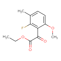 Chemical structure of ethyl 2-(2-fluoro-6-methoxy-3-methylphenyl)-2-oxoacetate - CSSB00133646666