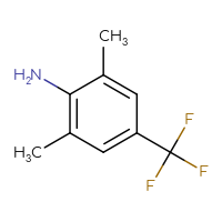 Chemical structure of 2,6-dimethyl-4-(trifluoromethyl)aniline - CSSB00000750858