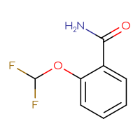 Chemical structure of 2-(difluoromethoxy)benzamide - CSSB00000192833