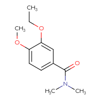 Chemical structure of 3-ethoxy-4-methoxy-N,N-dimethylbenzamide - CSSB00000252572