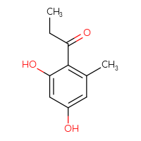 Chemical structure of 1-(2,4-dihydroxy-6-methylphenyl)propan-1-one - CSSB00010659892