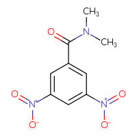 Chemical structure of N,N-dimethyl-3,5-dinitrobenzamide - CSSB00102625687