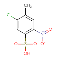 Chemical structure of 5-chloro-4-methyl-2-nitrobenzene-1-sulfonic acid - CSSB00000182657