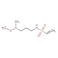 Chemical structure of N-{3-[methoxy(methyl)amino]propyl}ethene-1-sulfonamide - CSSB02495568093