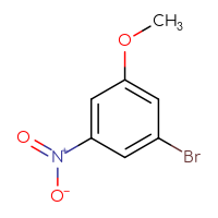 Chemical structure of 1-bromo-3-methoxy-5-nitrobenzene - CSSB00000750984