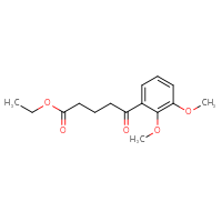 Chemical structure of ethyl 5-(2,3-dimethoxyphenyl)-5-oxopentanoate - CSSB00020572406