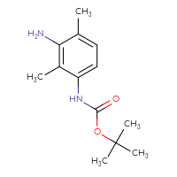 Chemical structure of tert-butyl N-(3-amino-2,4-dimethylphenyl)carbamate - CSSB00015810704