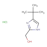 Chemical structure of (4-tert-butyl-1H-imidazol-2-yl)methanol hydrochloride - CSSB00102838245
