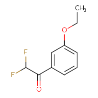 Chemical structure of 1-(3-ethoxyphenyl)-2,2-difluoroethan-1-one - CSSB00012791682
