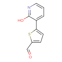 Chemical structure of 5-(2-hydroxypyridin-3-yl)thiophene-2-carbaldehyde - CSSB00010138926