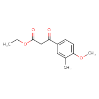 Chemical structure of ethyl 3-(4-methoxy-3-methylphenyl)-3-oxopropanoate - CSSB00006383203