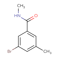 Chemical structure of 3-bromo-N,5-dimethylbenzamide - CSSB00013420011
