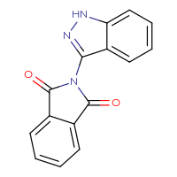 Chemical structure of 2-(1H-indazol-3-yl)-2,3-dihydro-1H-isoindole-1,3-dione - CSSB00015322753