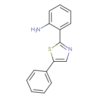 Chemical structure of 2-(5-phenyl-1,3-thiazol-2-yl)aniline - CSSB00003237033