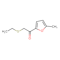 Chemical structure of 2-(ethylsulfanyl)-1-(5-methylfuran-2-yl)ethan-1-one - CSSB00153587232