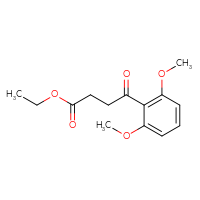 Chemical structure of ethyl 4-(2,6-dimethoxyphenyl)-4-oxobutanoate - CSSB00020572418