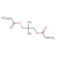 Chemical structure of 2,2-dimethyl-3-(prop-2-enoyloxy)propyl prop-2-enoate - CSSB00000037949