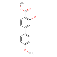 Chemical structure of methyl 3-hydroxy-4'-methoxy-[1,1'-biphenyl]-4-carboxylate - CSSB06581800838