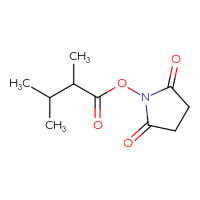 Chemical structure of 2,5-dioxopyrrolidin-1-yl 2,3-dimethylbutanoate - CSSB00118935280