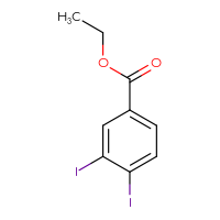 Chemical structure of ethyl 3,4-diiodobenzoate - CSSB00012360553