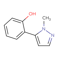Chemical structure of 2-(1-methyl-1H-pyrazol-5-yl)phenol - CSSB00000723885