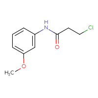 Chemical structure of 3-chloro-N-(3-methoxyphenyl)propanamide - CSSB00000689531