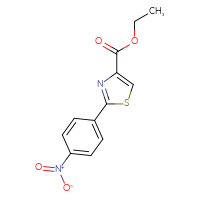 Chemical structure of ethyl 2-(4-nitrophenyl)-1,3-thiazole-4-carboxylate - CSSB00003148531