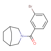 Chemical structure of 3-(3-bromobenzoyl)-3-azabicyclo[3.2.2]nonane - CSSB03569982246