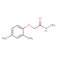 Chemical structure of 2-(2,4-dimethylphenoxy)acetohydrazide - CSSB00000188766