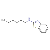 Chemical structure of N-hexyl-1,3-benzothiazol-2-amine - CSSB00000260947