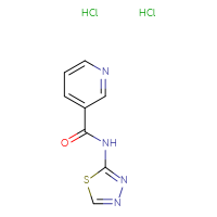 Chemical structure of N-(1,3,4-thiadiazol-2-yl)pyridine-3-carboxamide dihydrochloride - CSSB00015206424