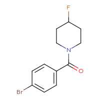 Chemical structure of 1-(4-bromobenzoyl)-4-fluoropiperidine - CSSB00017030373