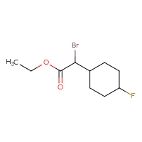 Chemical structure of ethyl 2-bromo-2-(4-fluorocyclohexyl)acetate - CSSB02129880503