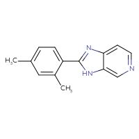 Chemical structure of 2-(2,4-dimethylphenyl)-3H-imidazo[4,5-c]pyridine - CSSB00003393000