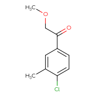Chemical structure of 1-(4-chloro-3-methylphenyl)-2-methoxyethan-1-one - CSSB00012002903