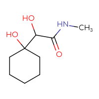 Chemical structure of 2-hydroxy-2-(1-hydroxycyclohexyl)-N-methylacetamide - CSSB09892228713