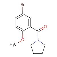 Chemical structure of 1-(5-bromo-2-methoxybenzoyl)pyrrolidine - CSSB00005967945