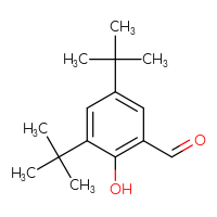 Chemical structure of 3,5-di-tert-butyl-2-hydroxybenzaldehyde - CSSB00000272424