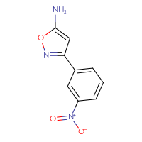 Chemical structure of 3-(3-nitrophenyl)-1,2-oxazol-5-amine - CSSB00000722551