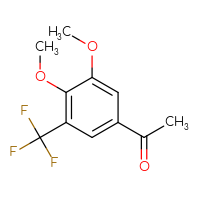 Chemical structure of 1-[3,4-dimethoxy-5-(trifluoromethyl)phenyl]ethan-1-one - CSSB00133562784