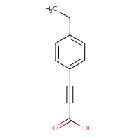 Chemical structure of 3-(4-ethylphenyl)prop-2-ynoic acid - CSSB00011892749