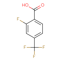 Chemical structure of 2-fluoro-4-(trifluoromethyl)benzoic acid - CSSB00000031610