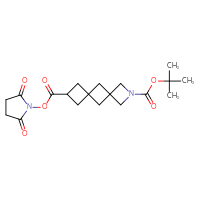 Chemical structure of 2-tert-butyl 8-(2,5-dioxopyrrolidin-1-yl) 2-azadispiro[3.1.3⁶.1⁴]decane-2,8-dicarboxylate - CSSB20270129130