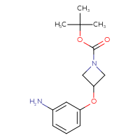 Chemical structure of tert-butyl 3-(3-aminophenoxy)azetidine-1-carboxylate - CSSB00138098853