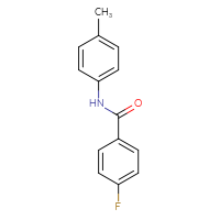Chemical structure of 4-fluoro-N-(4-methylphenyl)benzamide - CSSB00000249904
