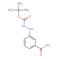 Chemical structure of 3-({[(tert-butoxy)carbonyl]amino}amino)benzamide - CSSB14948316111