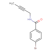 Chemical structure of 4-bromo-N-(but-2-yn-1-yl)benzamide - CSSB00013105882